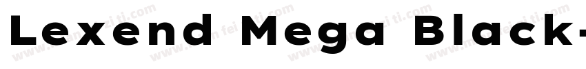 Lexend Mega Black字体转换
